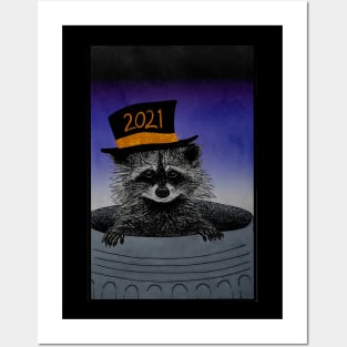 2021 Raccoon Posters and Art